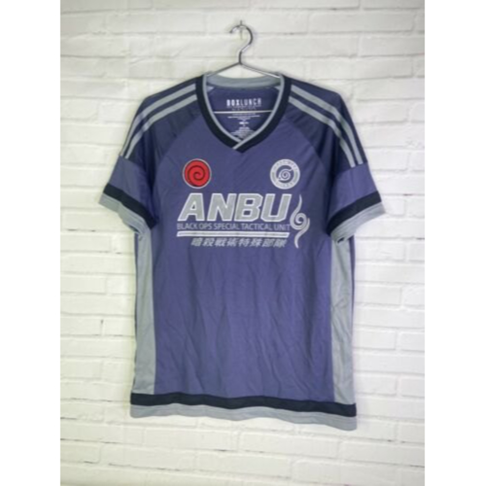 Naruto Anbu Black Ops Kakashi Hatake Jersey Shirt Mens Size M